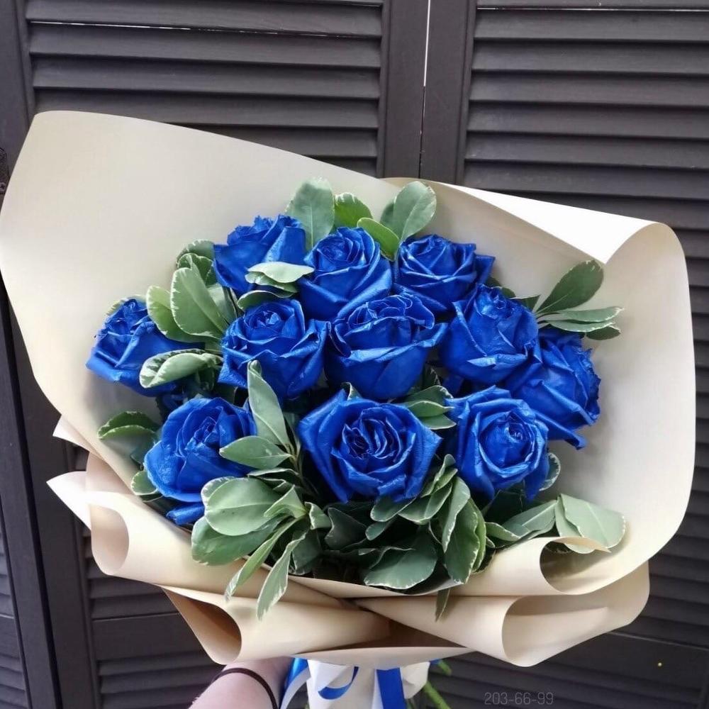 11 Синих роз букет