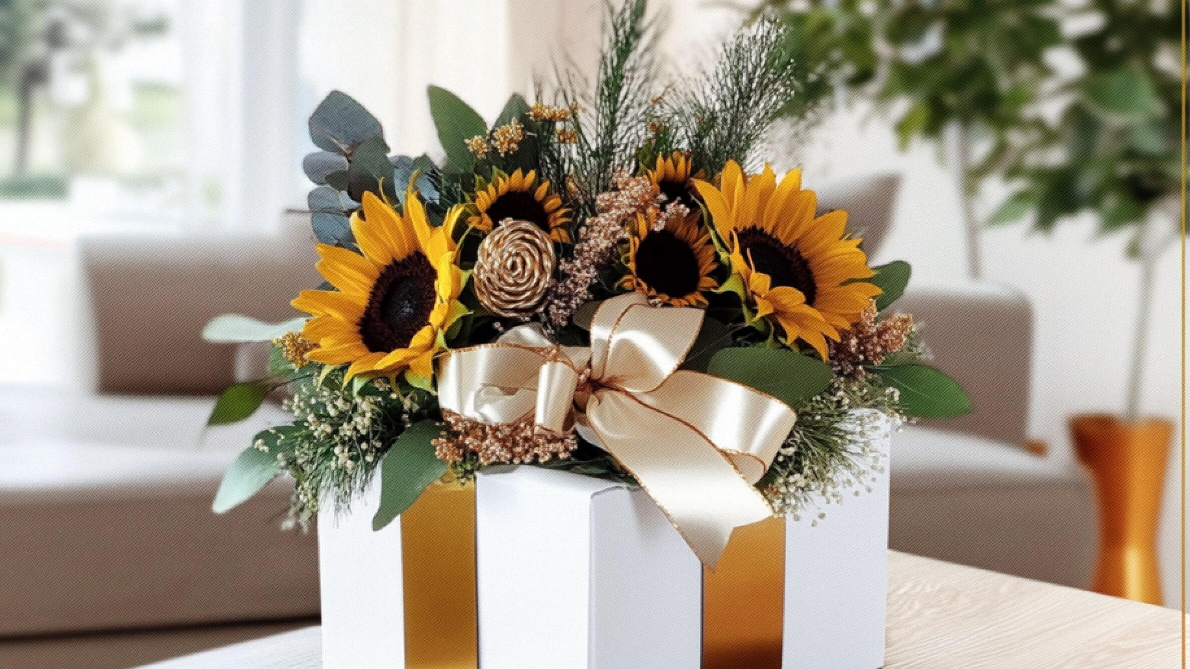 Подсолнухи в подарок