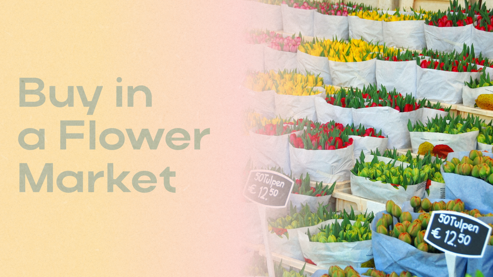 Buy in a Flower Market