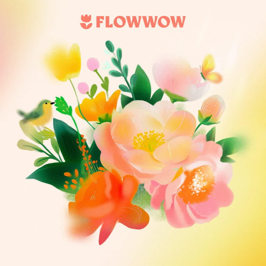 flowers on cards