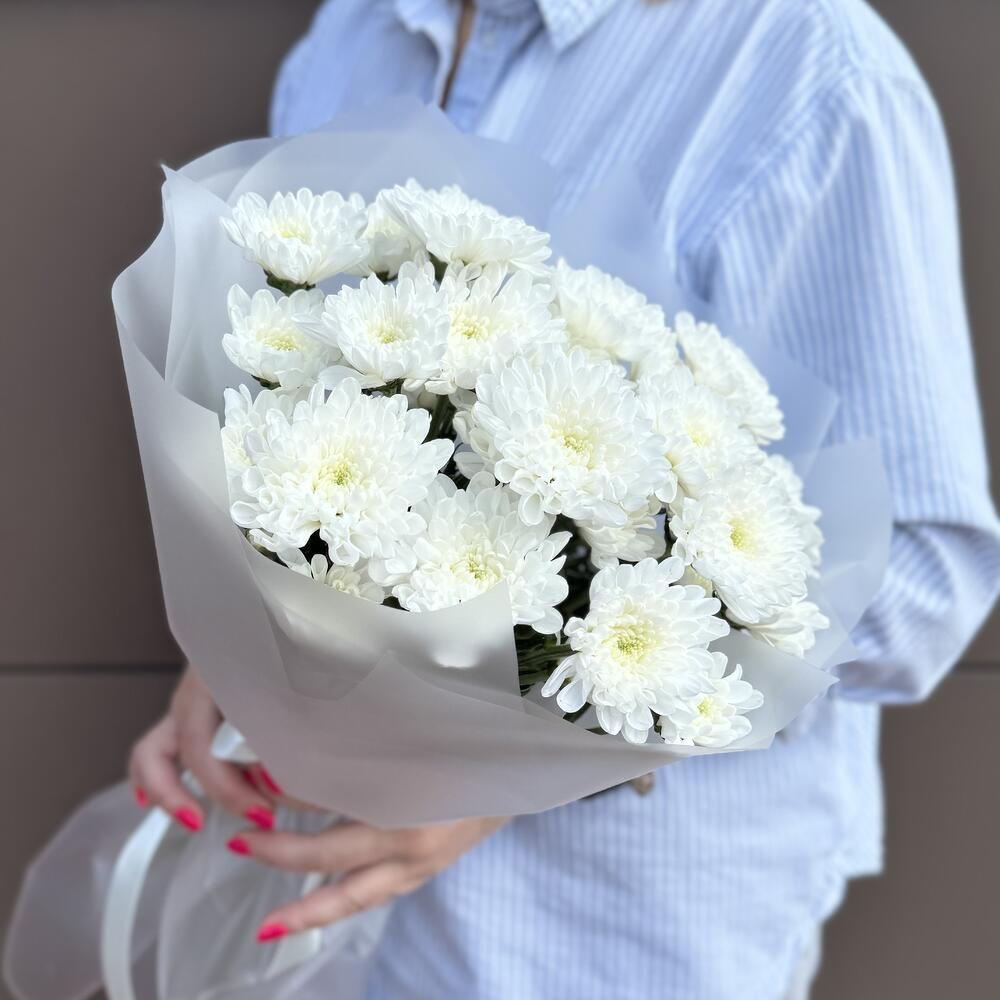 Букет из 5 кустовых хризантем