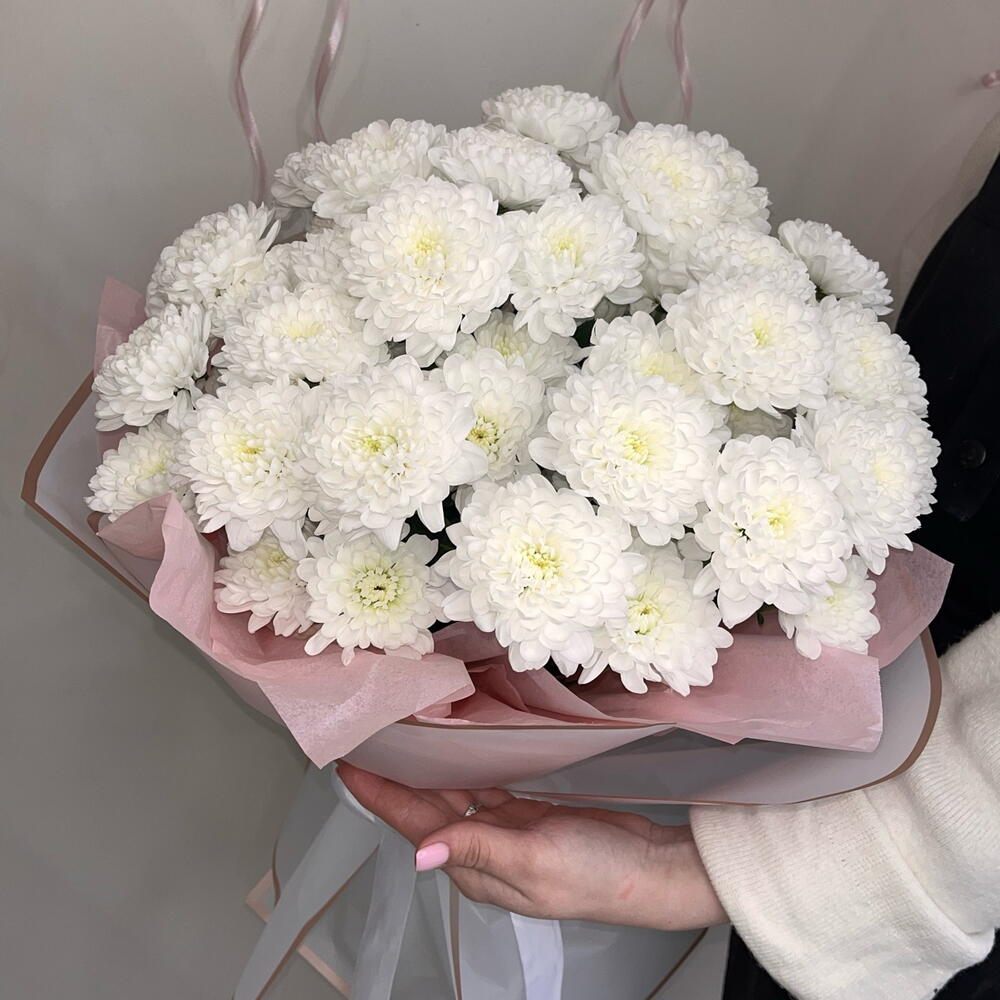🌸Букет из белых хризантем