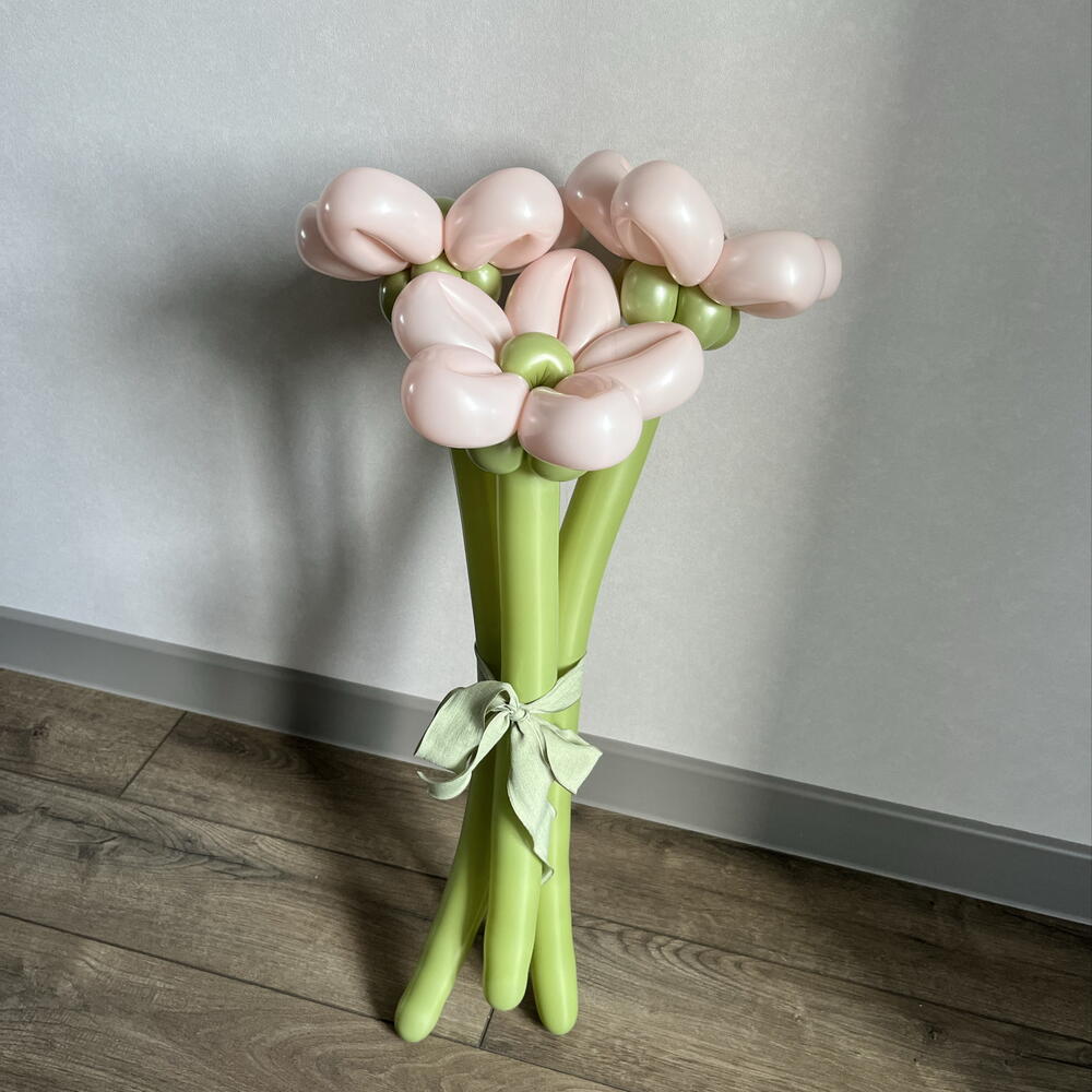 Букет из шаров ромашки, 3шт