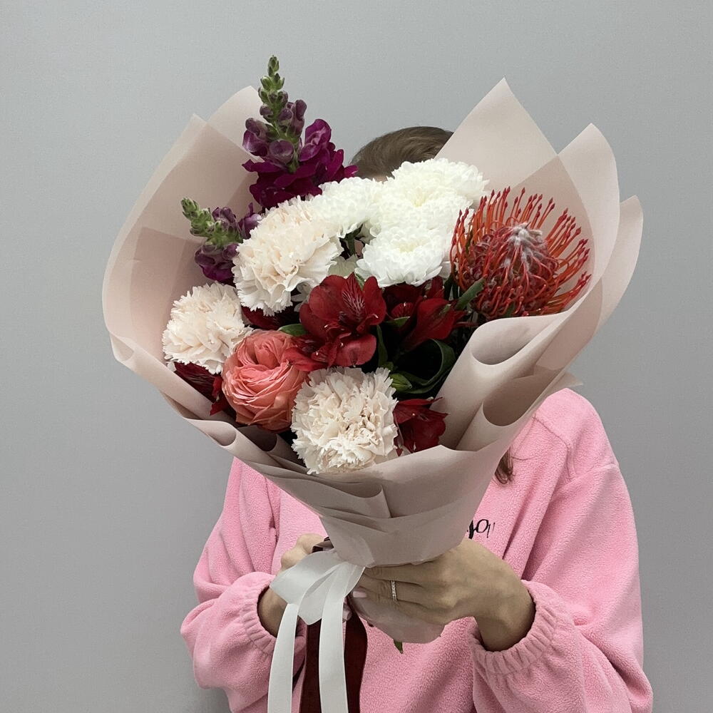 Букет авторский «Крем Чиз» 🌸