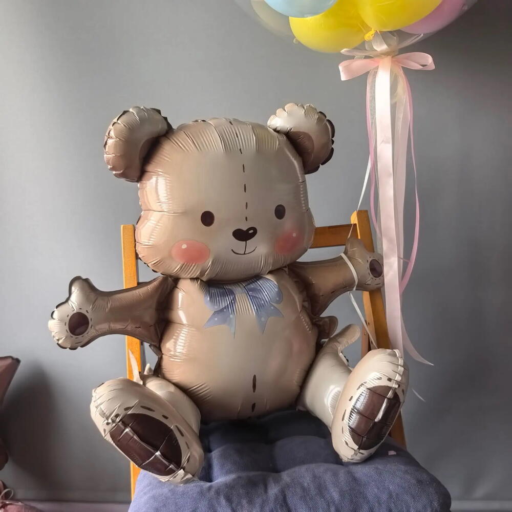 Мишка и яркий шар баблс Ш140