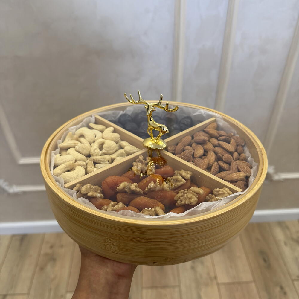 Box of dried fruits and nuts