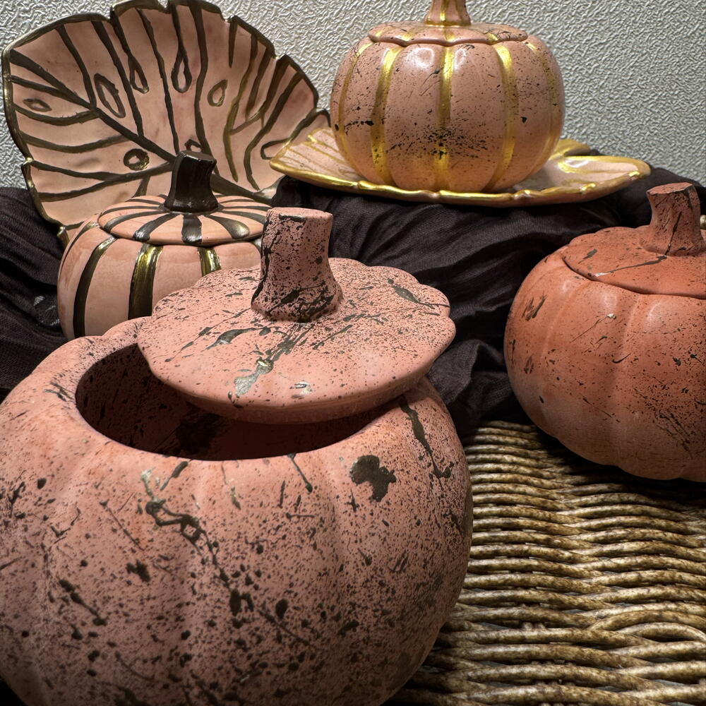 Шкатулки «Тыковки» из гипса