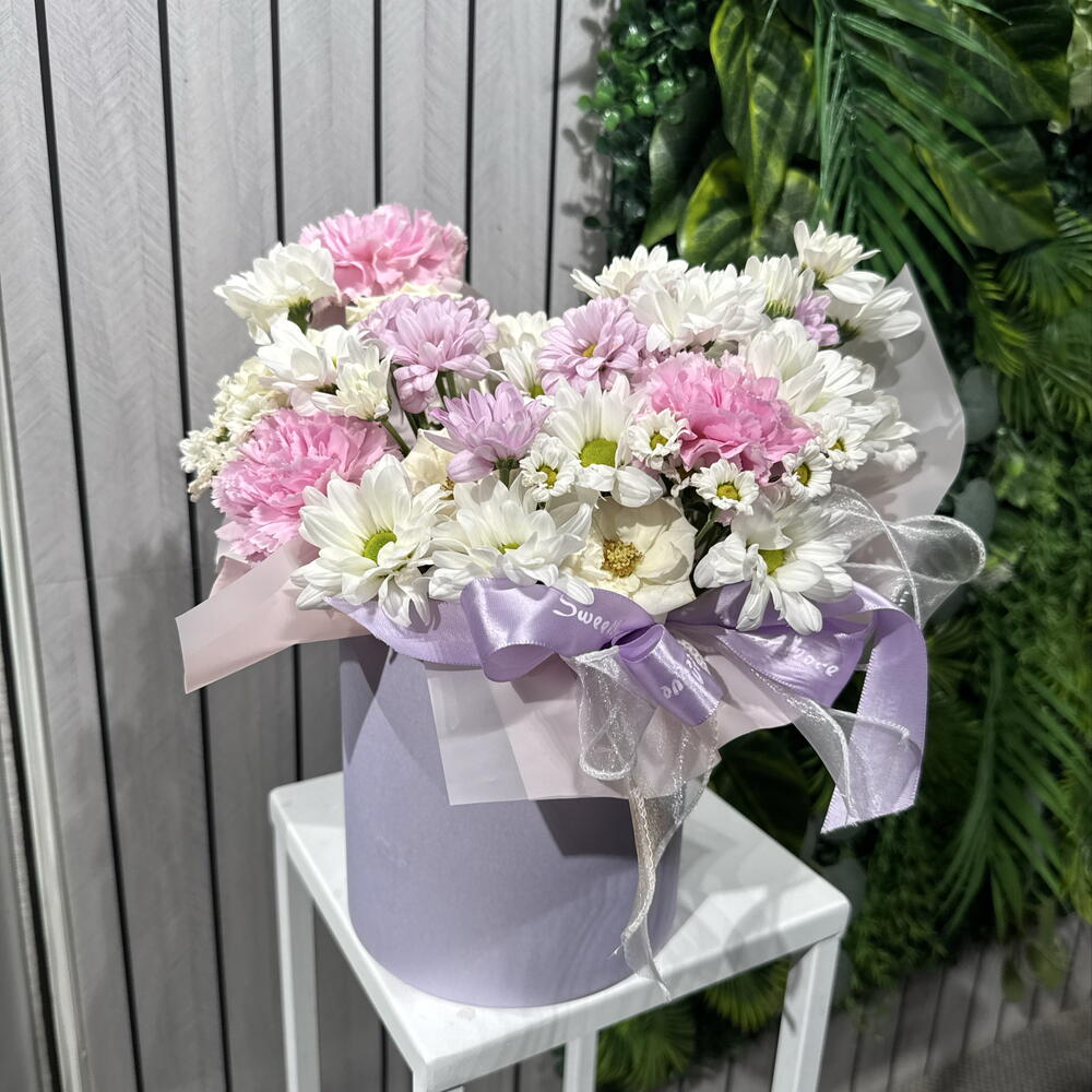 Композиция с диантусами💜32008