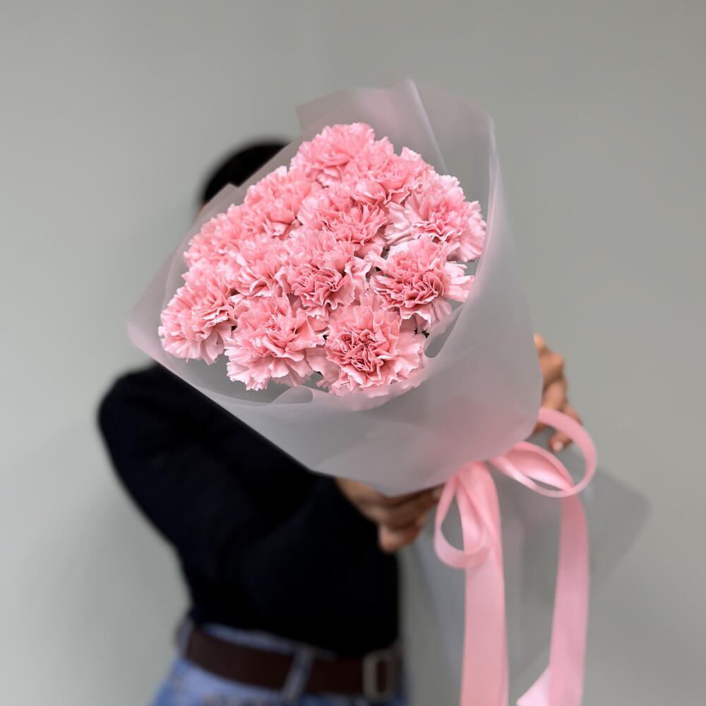 « Монобукет из  стойких диантусов в матовой упаковке» 🎀