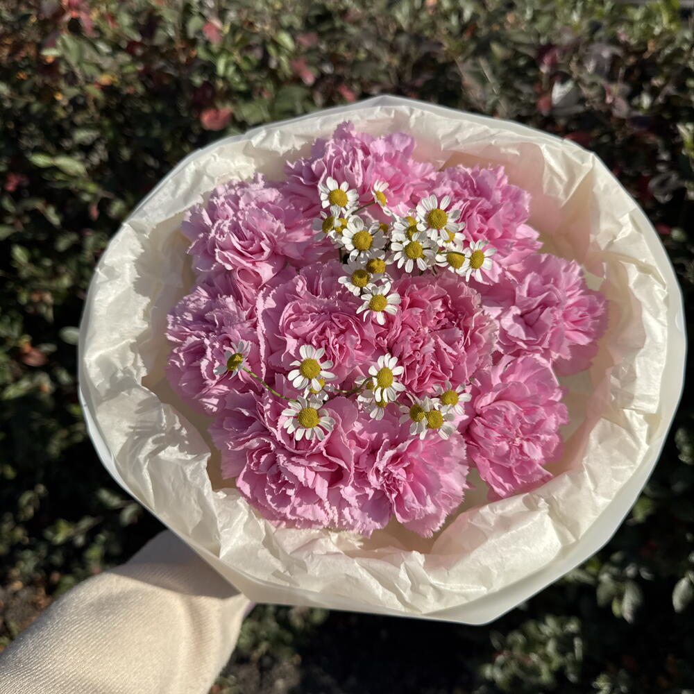Яркий милый букет 💐 диантус и ромашка