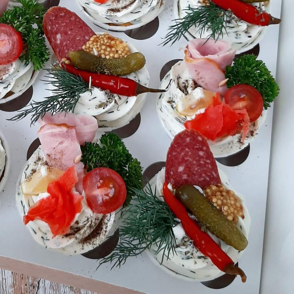 Закусочные капкейки(не сладкие)