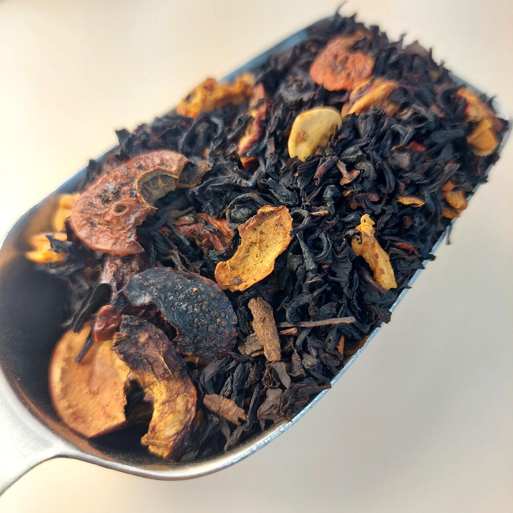 Элитный ароматизированный черный чай Шарлотка. Большая пачка. Корпоративный, новогодний подарок чайный