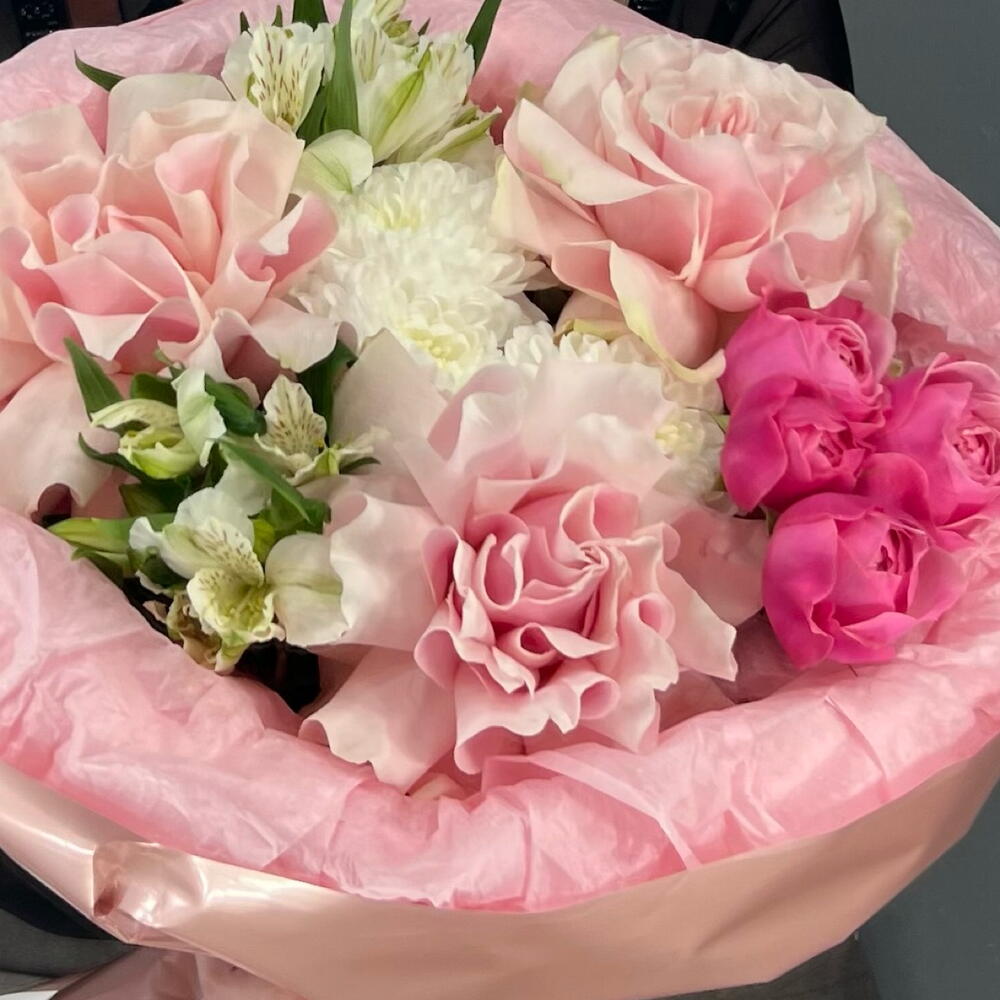 Авторский букет💐 из Французской Розы нежного оттенка