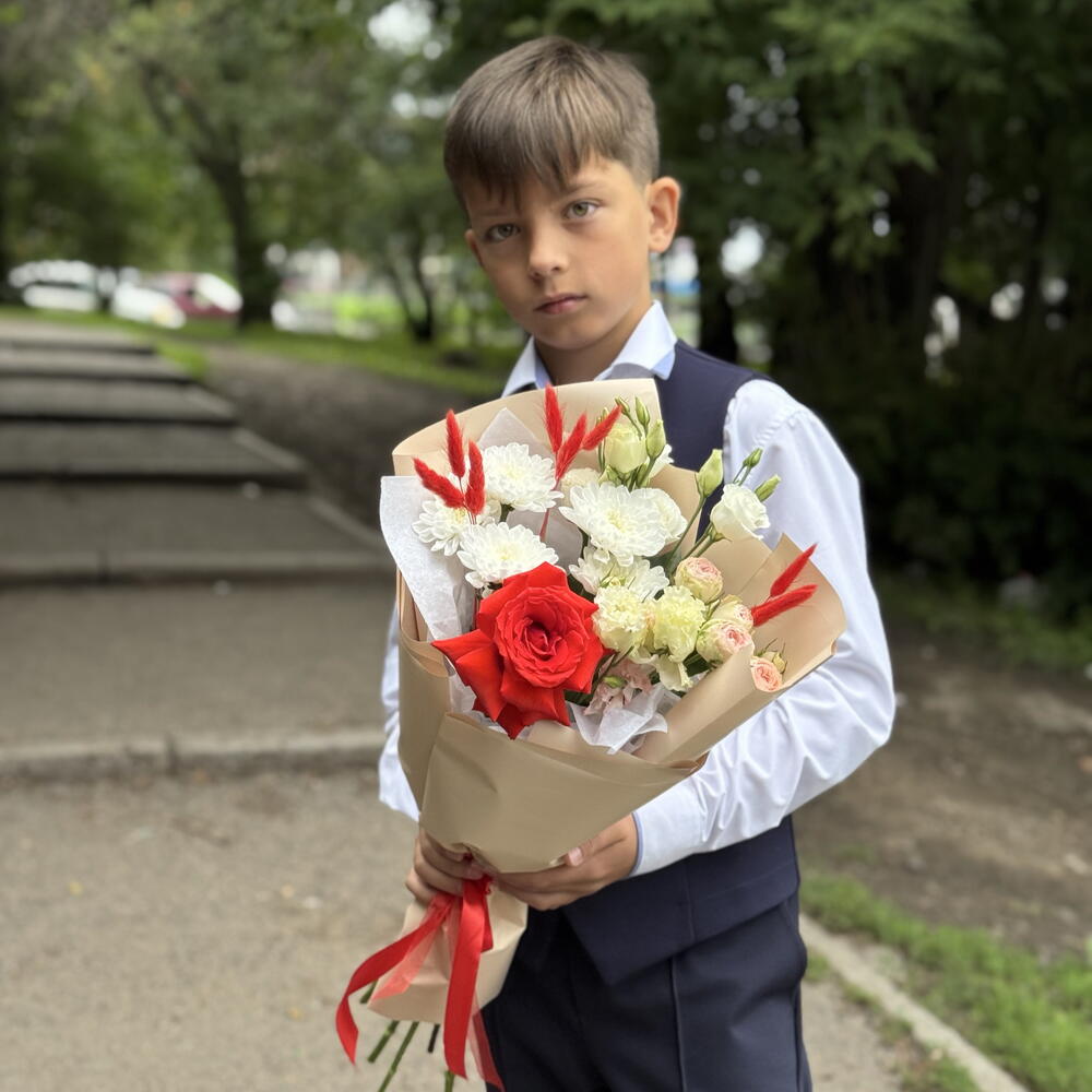 Букет на 1 сентября «Биссектриса»