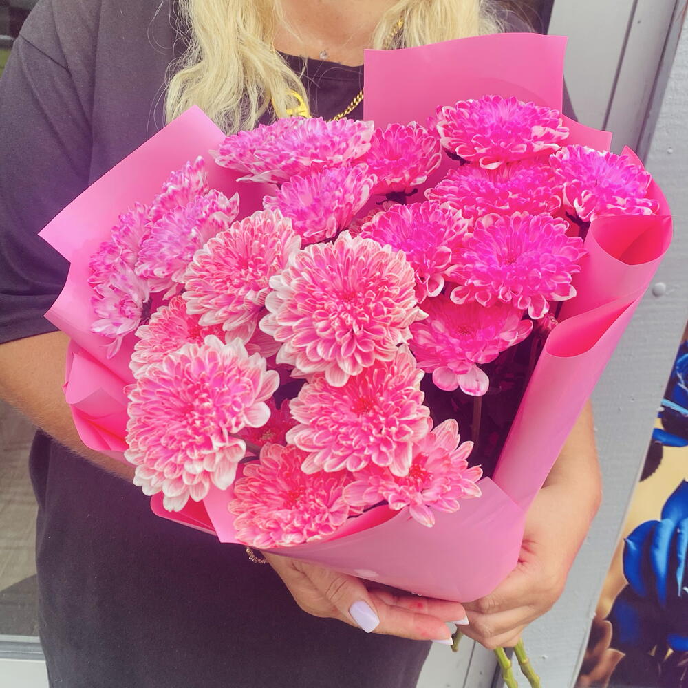 Букет из розовых хризантем💐