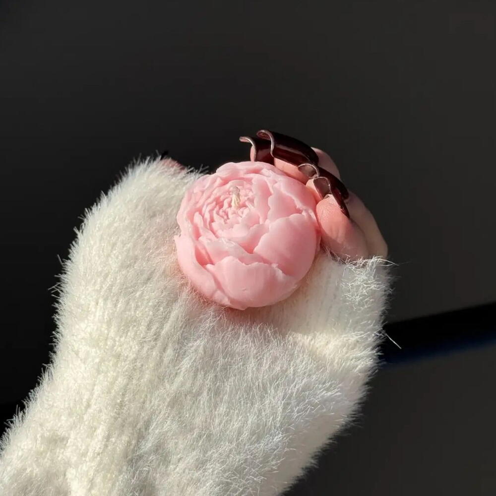 Свеча пион мини🌸