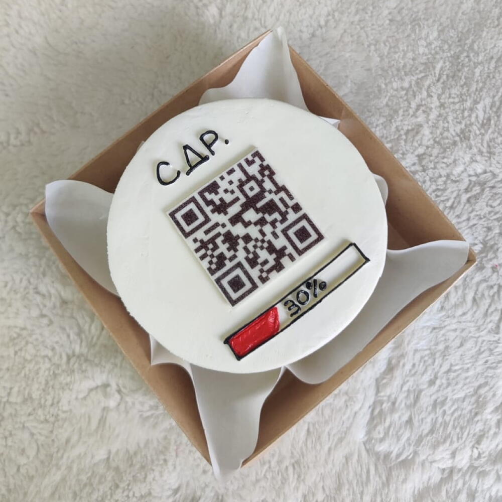 Бенто-торт с qr-кодом, Кондитерские и пекарни в Санкт-Петербурге, купить по  цене 1550 руб, Бенто-торты в Кондитерская Cakeburg с доставкой | Flowwow