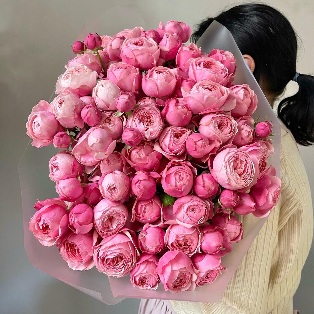 25 кустовых пионовидных роз🌸