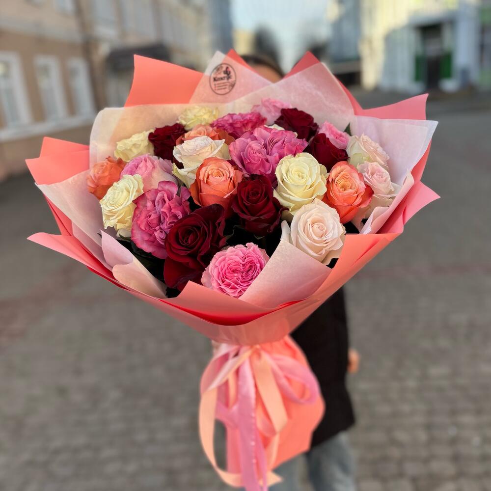 Bouquet of 25 Idyllic roses
