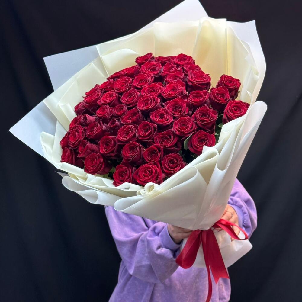 Букет из роз 51 шт 🌹