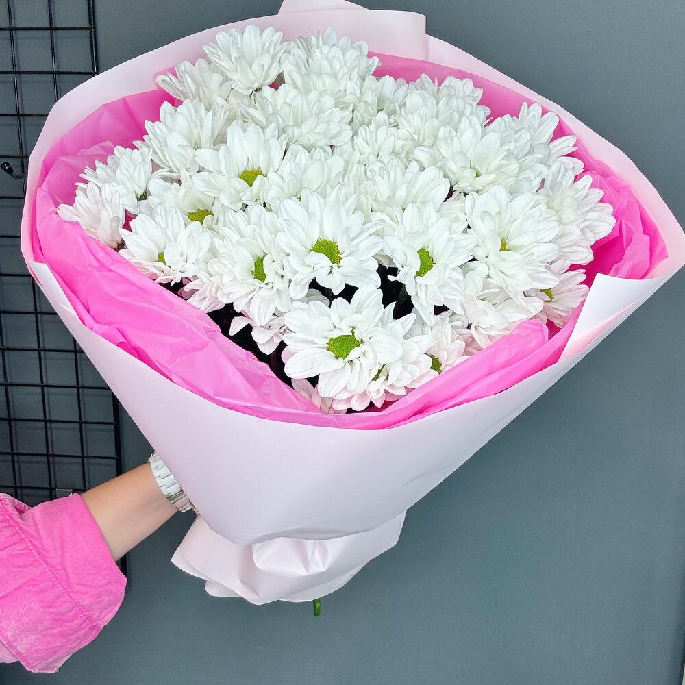 Хризантемы 5 шт в розовом
