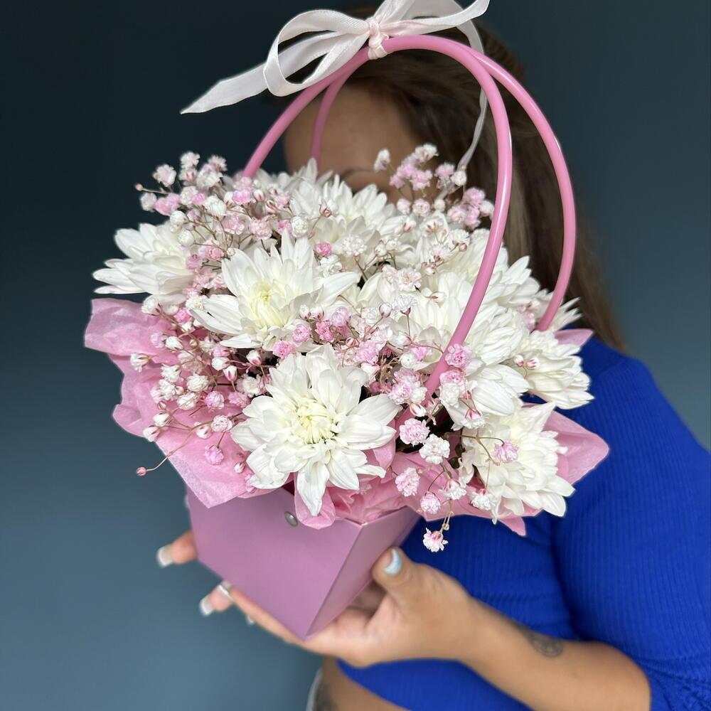 Праздничная сумочка с хризантемами 🌸