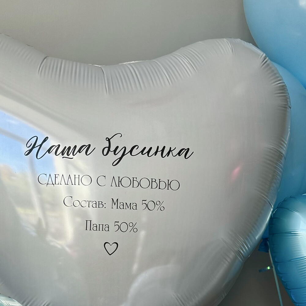 Шары на выписку мальчику девочке метрика голубые и розовые