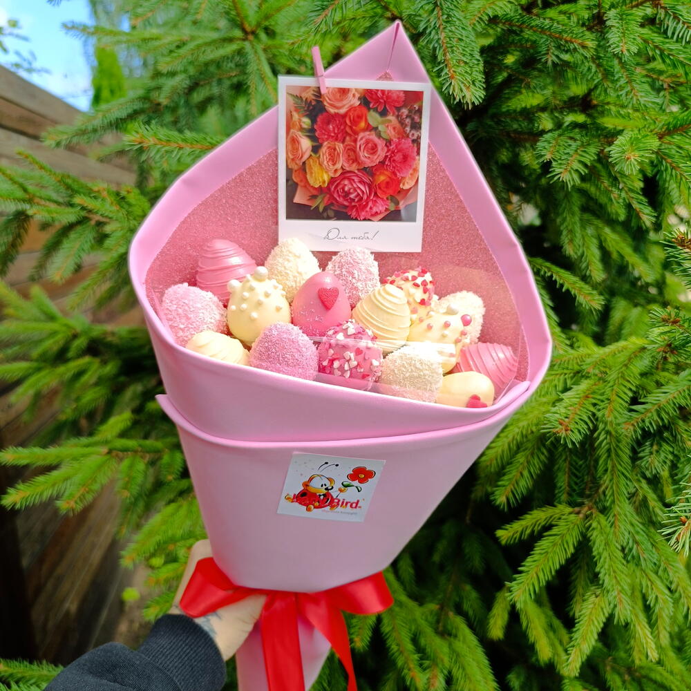 Клубника в шоколаде - Букет Love ✓2 (400г)