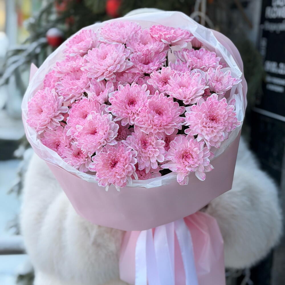 Розовая хризантема в изумительном цвете 🥰 / цветы с доставкой в Уфе