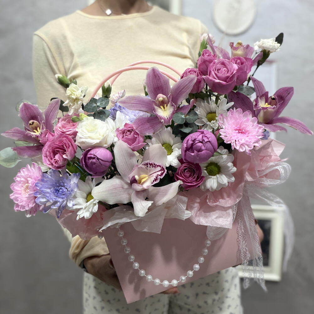Композиция с орхидеей 🌸