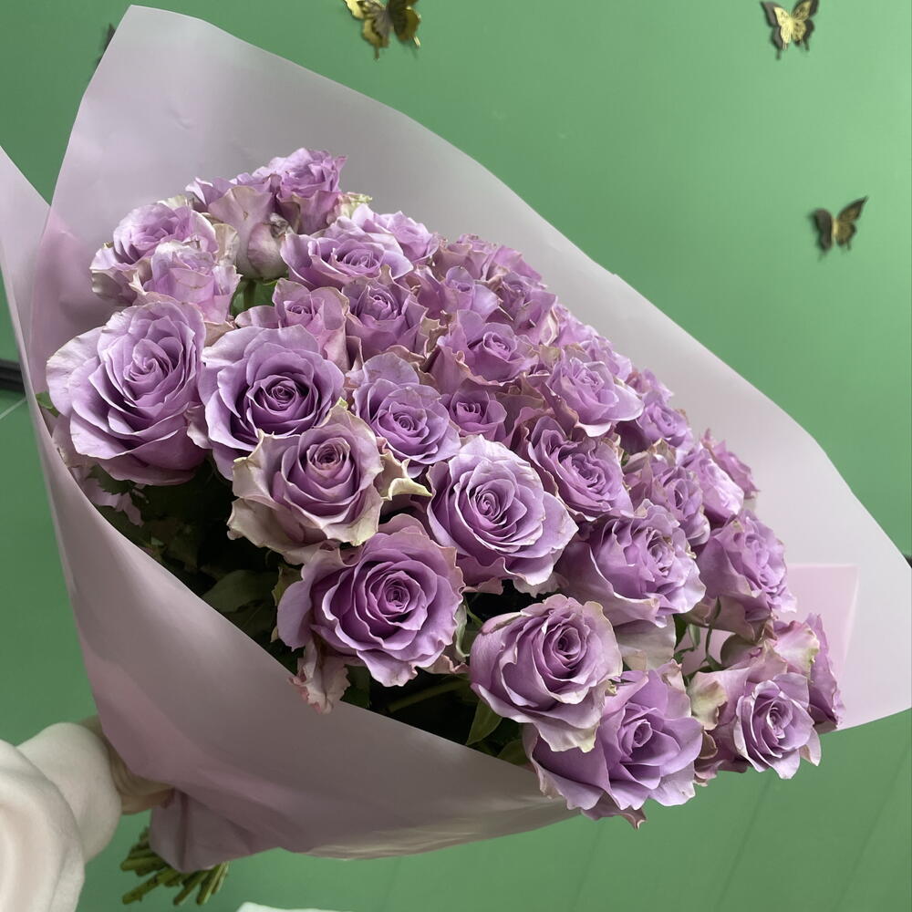 Фиолетовая Роза 25шт