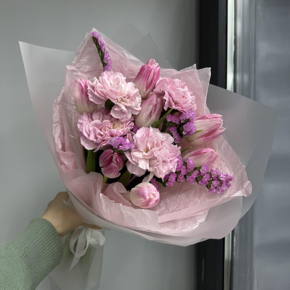 Букет с тюльпанами 🌷