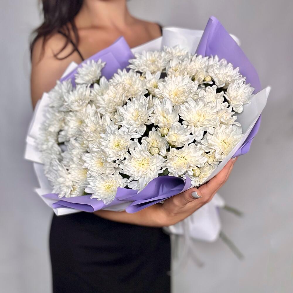 Большой букет из пушистых хризантем 😍