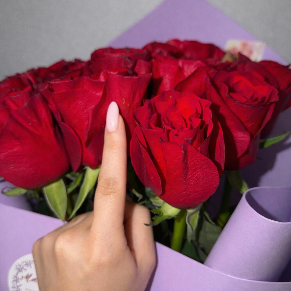 21 Роза Премиум 80см 🔥🌹