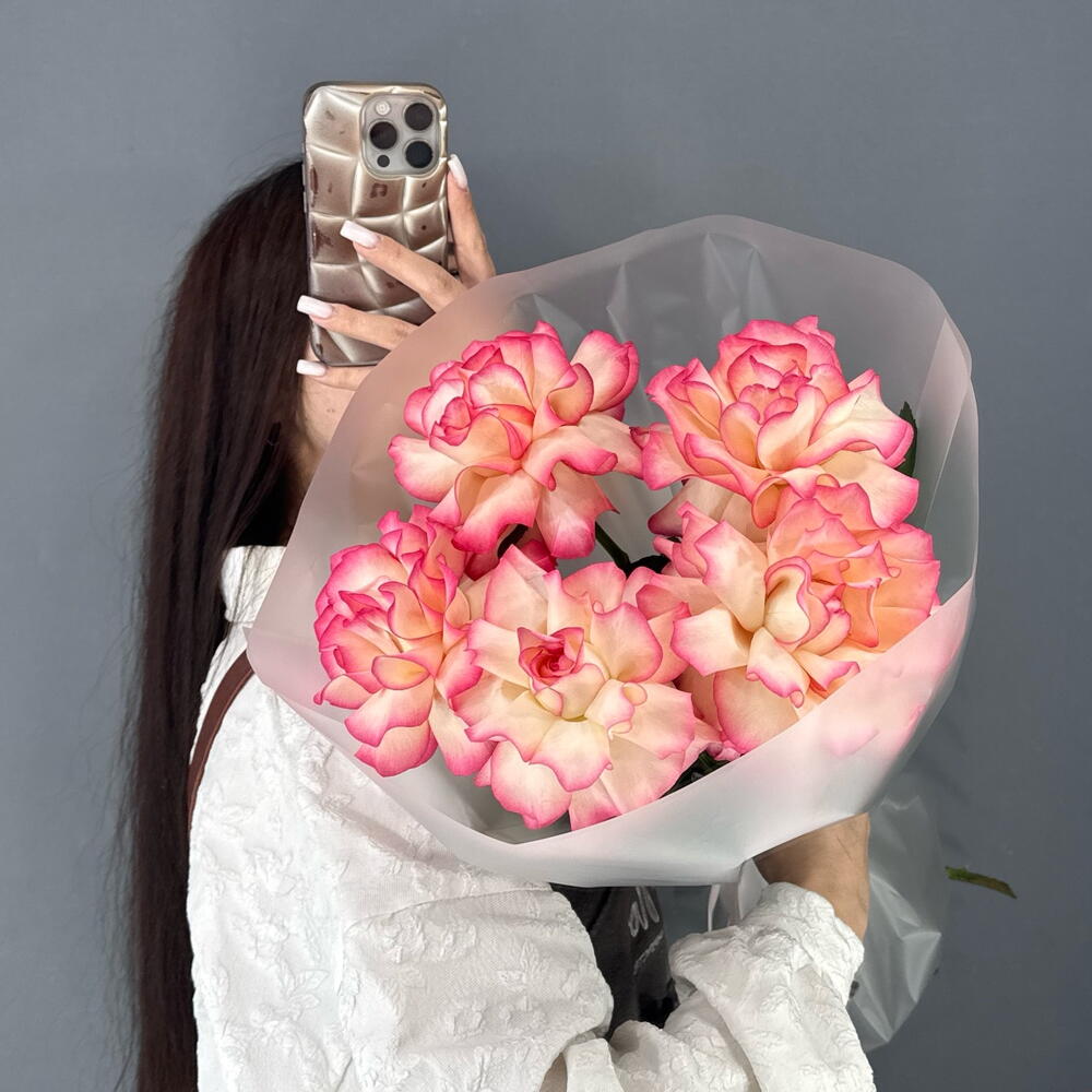 Монобукет из французской розы Джумилия💞