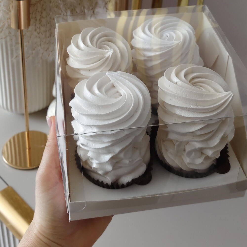 Зефирные мегазавитки кофе-ваниль , набор 4 шт, два вкуса