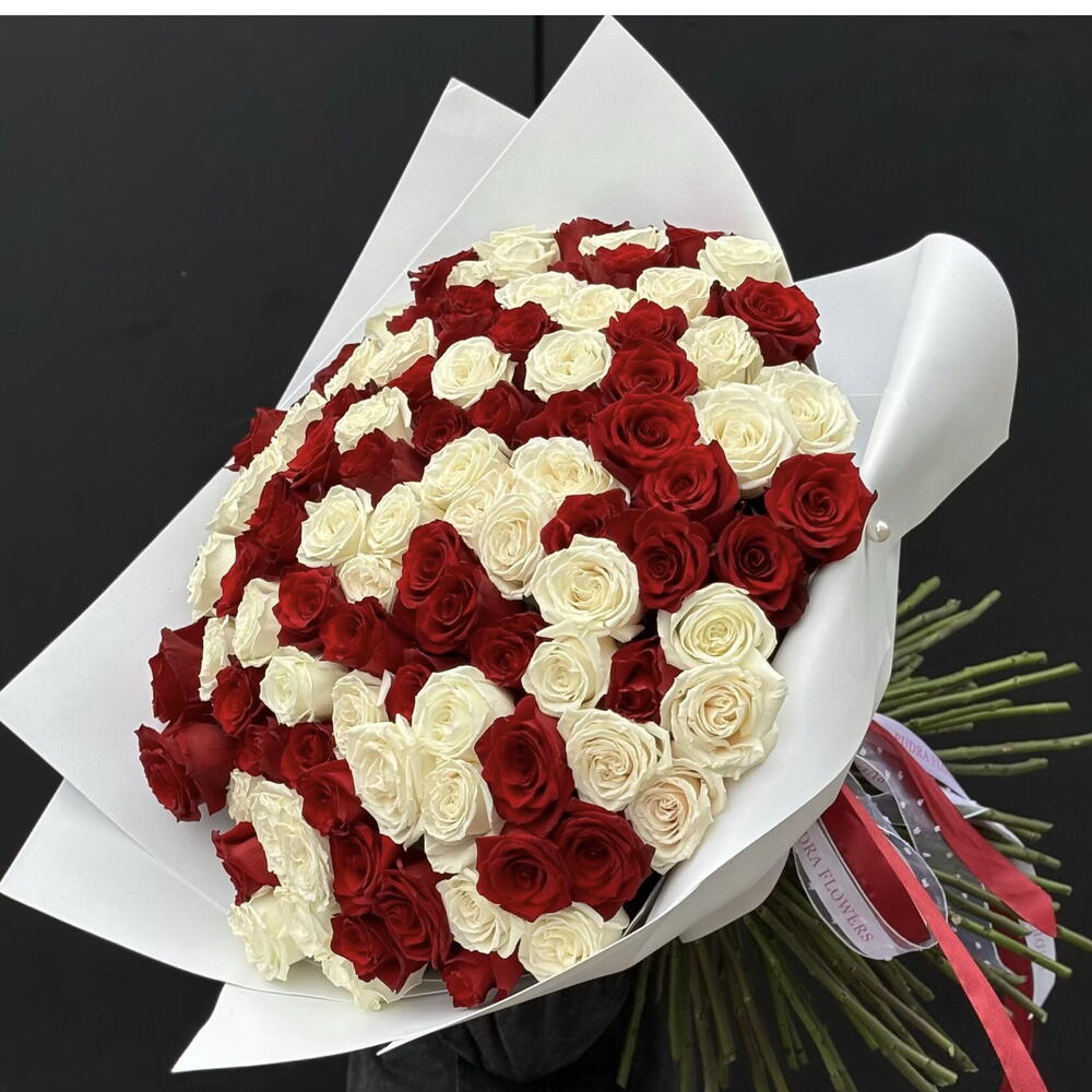 101 Red   White Roses – Timeless Romance