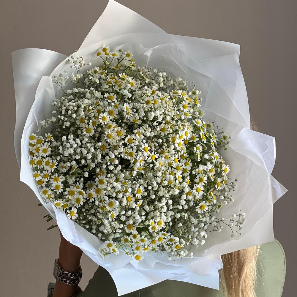 Пышный летний букет Ромашки