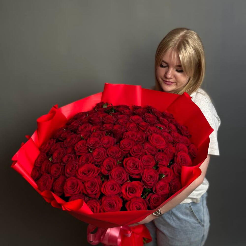 101 красная Роза 🌹