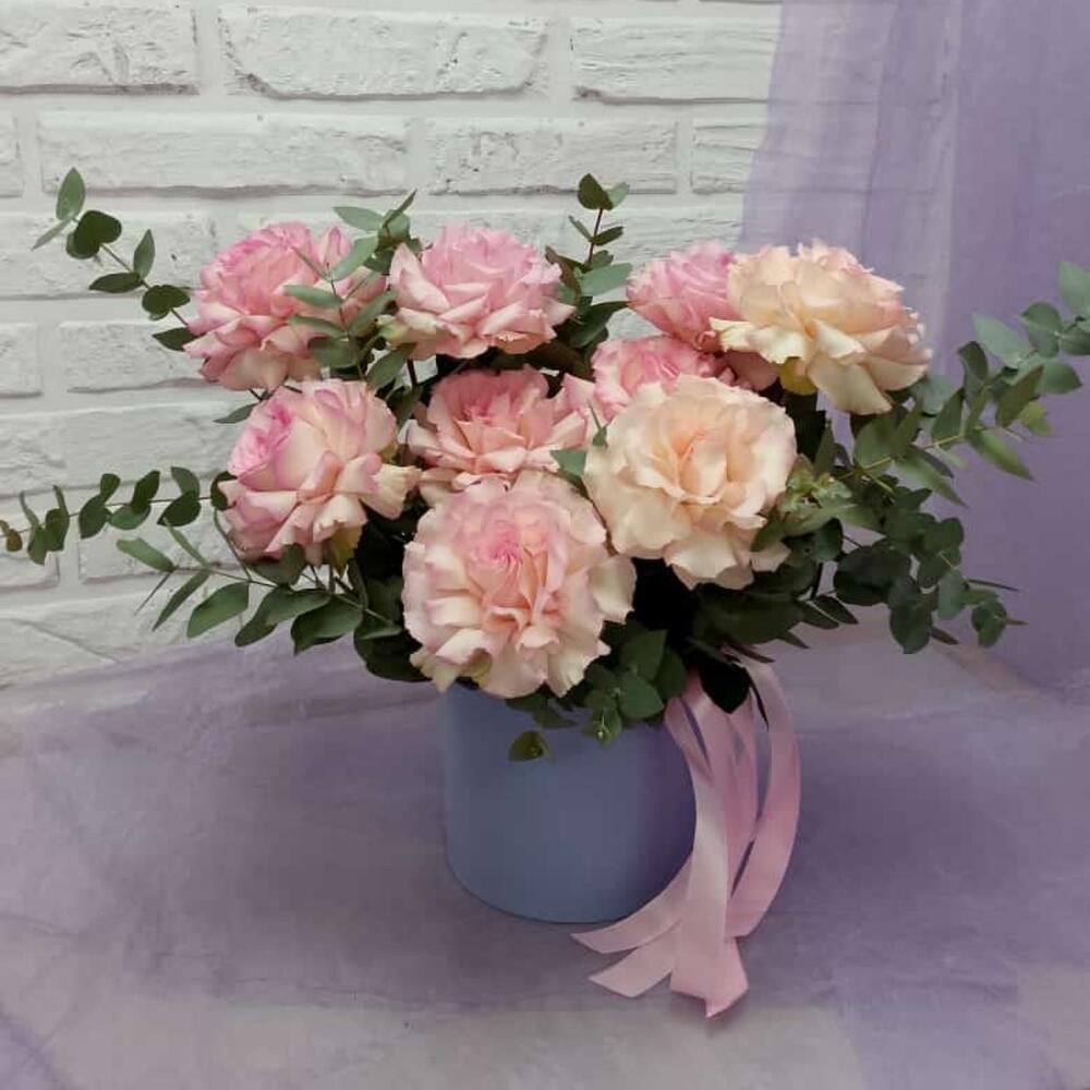 Коробка с розами