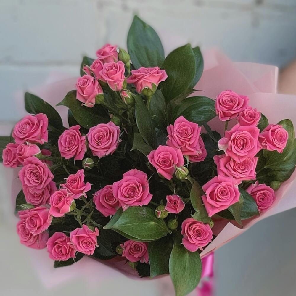 Букет с кустовыми розочками 💖