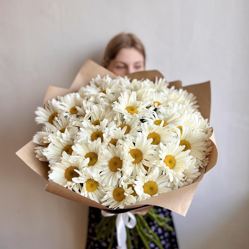 Букет из ромашек, 55 шт, арт 33 Flower Perfect