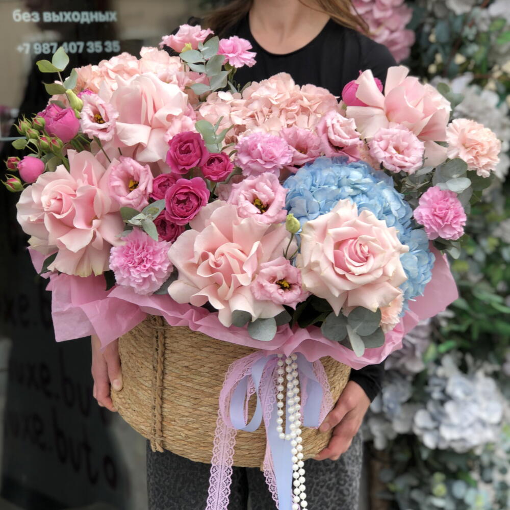 🌸🌸🌸Корзина с цветами «Нежность»