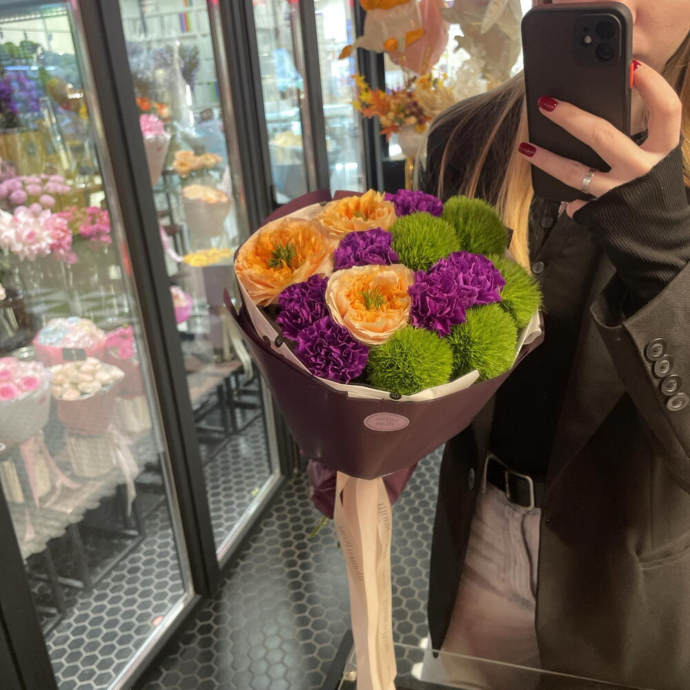 Букет пестрые цвета😍🌸