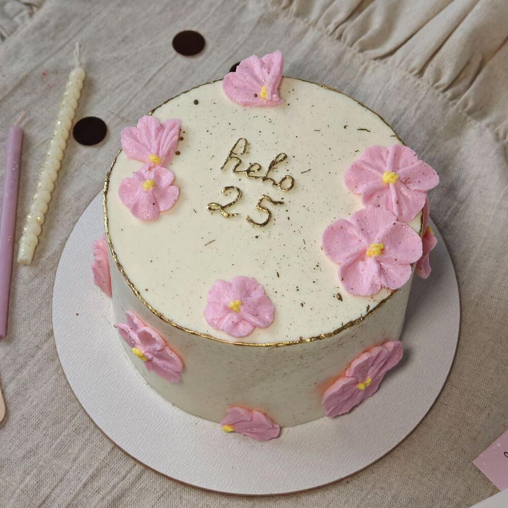 Бенто торт "Hello 25" на День рождения, 500гр, подруге, сестре, дочери, для мамы