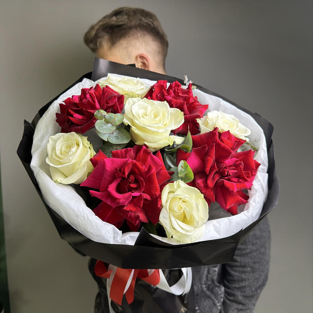 Букет ♠️ «Пиковая дама» ♥️👑🖤🔴