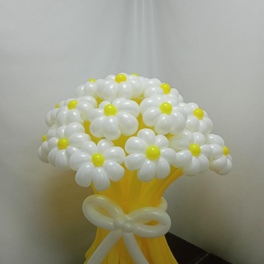 Букет из ромашек из шаров дешевые цветы в москве где купить