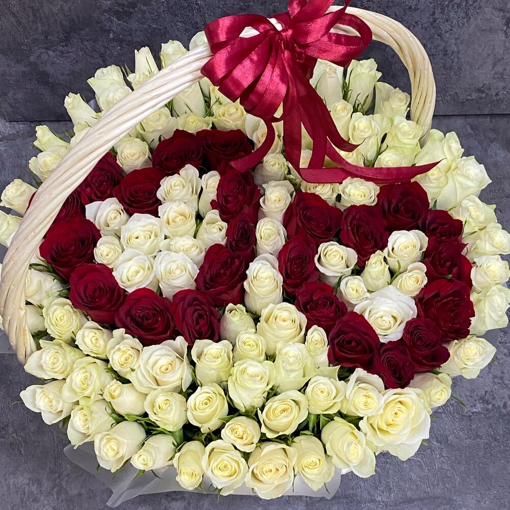 Корзина с цветами 7