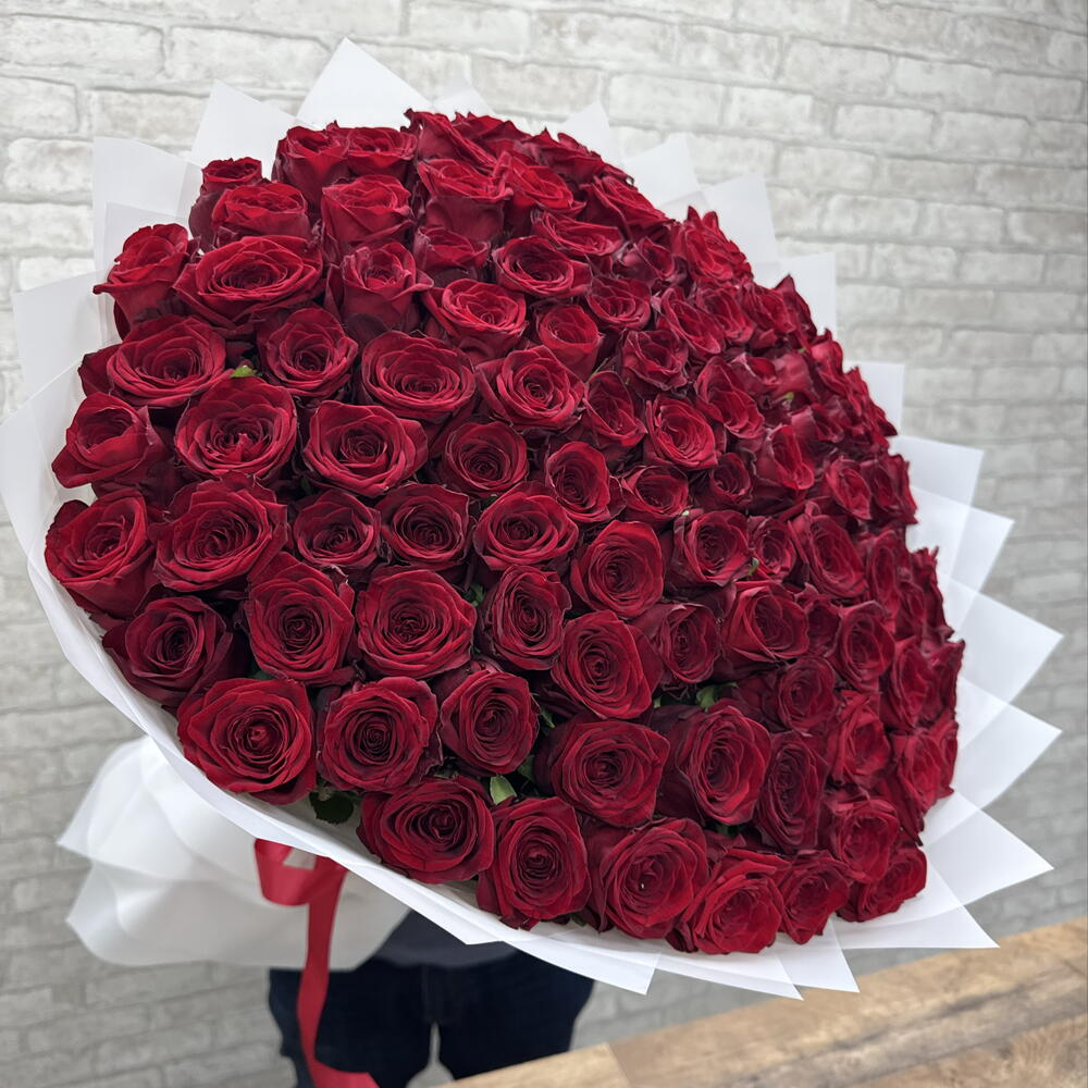 101 красная роза 🌹🥰🥰🥰