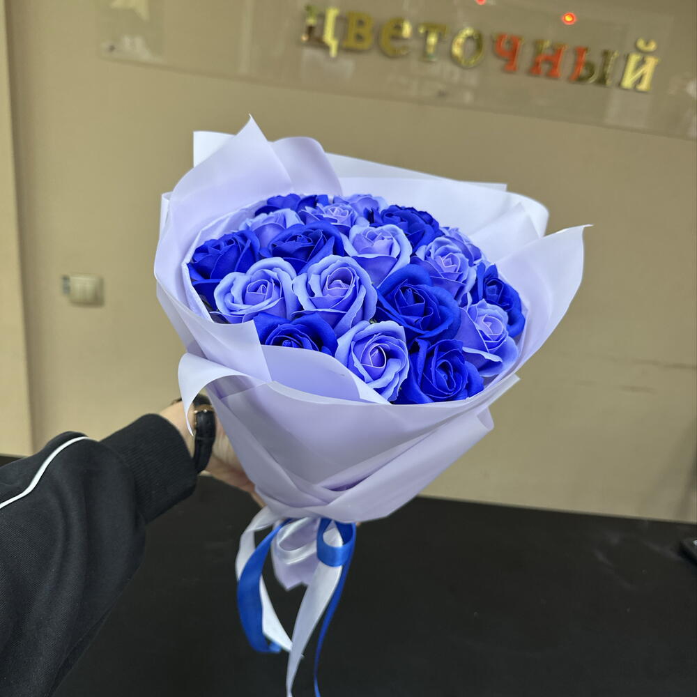 Роза мыльные синие